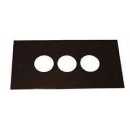 Plaques look carbone perforées