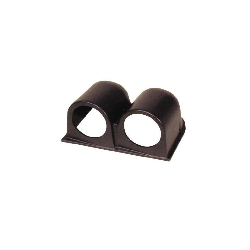 Support PVC pour 2 manomètres diamètre 52 mm