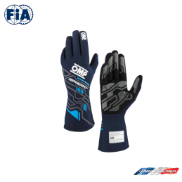 Gants FIA OMP SPORT bleu