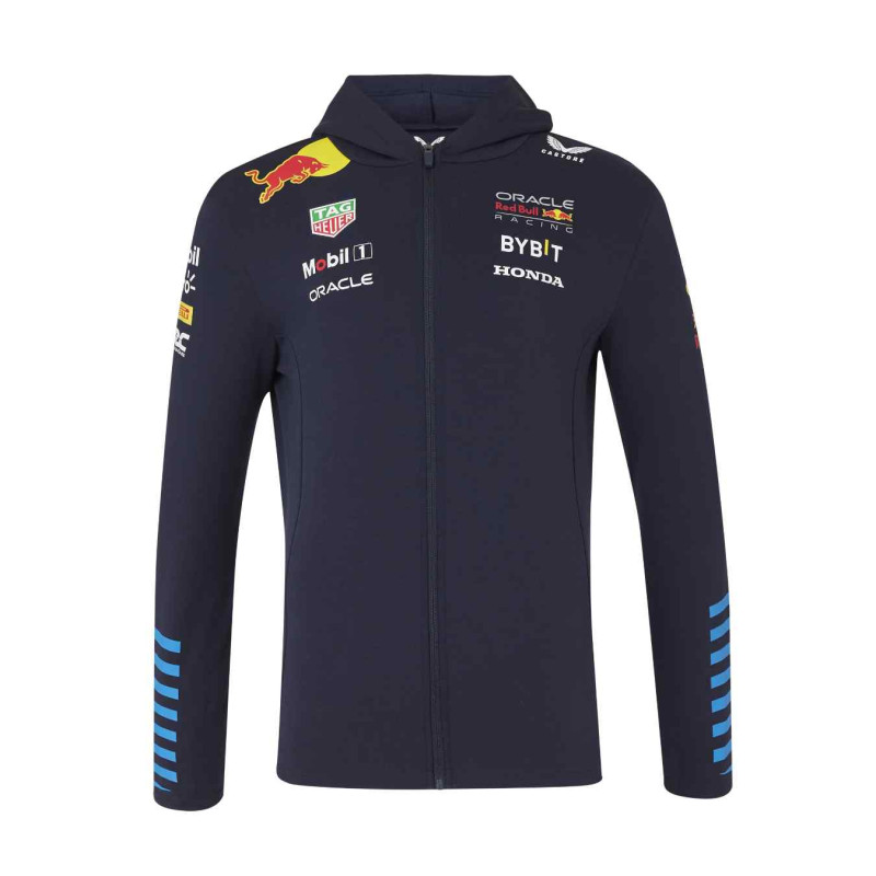 Sweat Zippé RED BULL Castore Team Replica Bleu