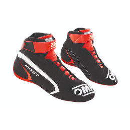 Bottines FIA OMP First Noire/rouge