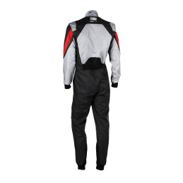 Combinaison Karting FIA OMP KS-3X Argent Noir