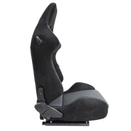 Siège baquet réglable Apex tissu noir/gris